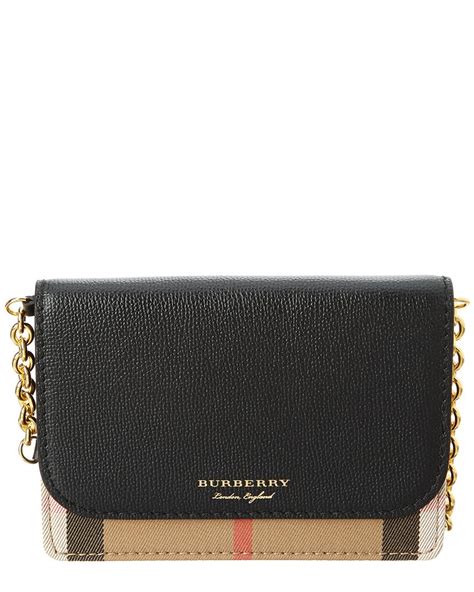 burberry mini chain wallet|burberry black wallet.